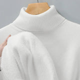 Men's Ribbed Turtleneck Knit Sweater