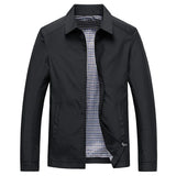 Men's Weather-Resistant Full-Zip Collared Jacket