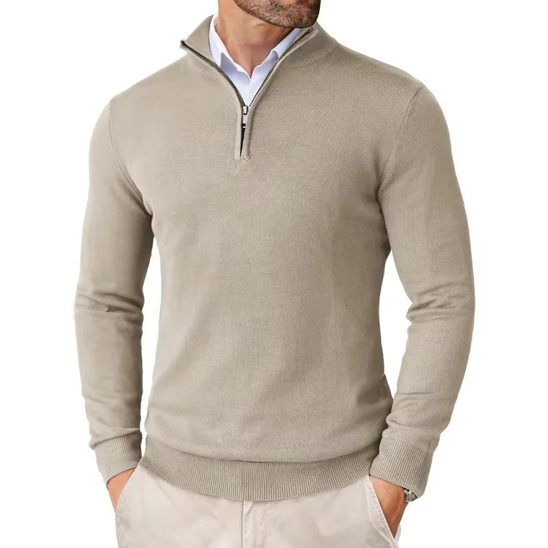 Men's Half-Zip Soft Knit Sweater