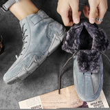 Men's Fleece Lined High Top Hiking Shoes