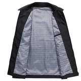 Men's Weather-Resistant Full-Zip Collared Jacket