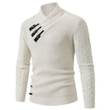 Men's Cable Knit Turtleneck Sweater