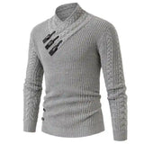 Men's Cable Knit Turtleneck Sweater