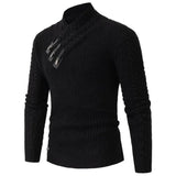Men's Cable Knit Turtleneck Sweater
