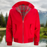 Men's Zip Front Plaid Lined Jacket
