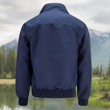 Men's Zip Front Plaid Lined Jacket