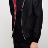 Men's Zip Front Plaid Lined Jacket