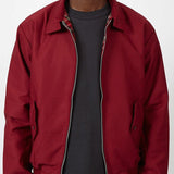 Men's Zip Front Plaid Lined Jacket