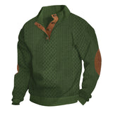 Men's Textured Quarter Button Knit Sweater