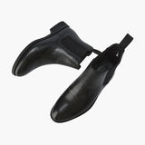 Matteo Ricci | Classic Chelsea Leather Boots with Timeless Edge For Men