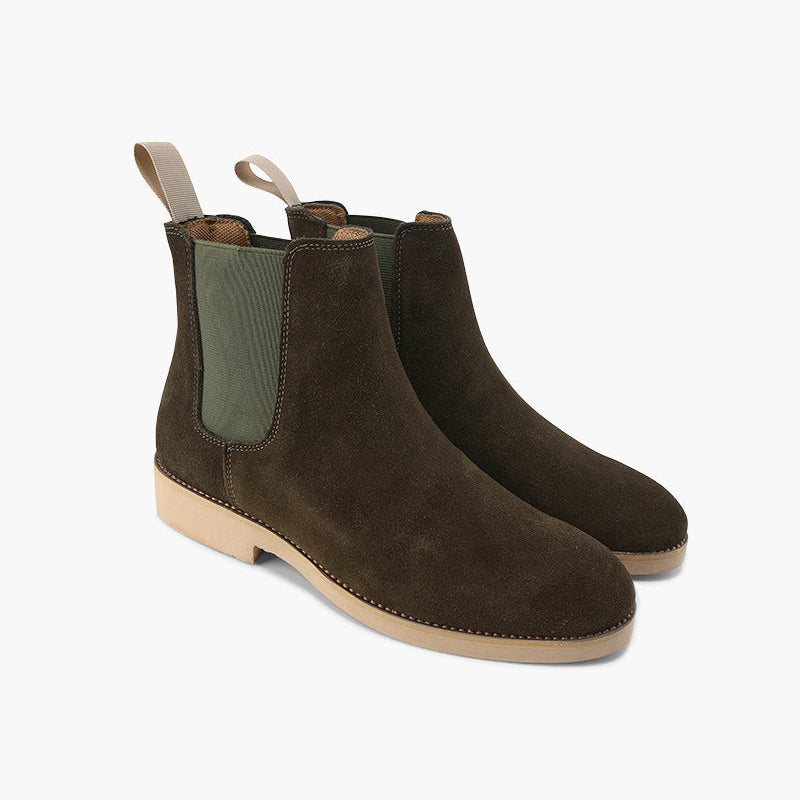 Matteo Ricci | Classic Chelsea Leather Boots with Timeless Edge For Men