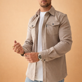 Men's Button Front Overshirt Jacket
