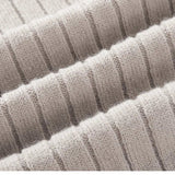 Men's Ribbed Half Zip Knit Sweater