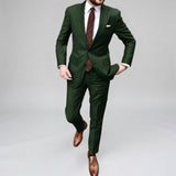 Men's Slim Fit Business Two Piece Suit