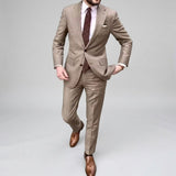 Men's Slim Fit Business Two Piece Suit