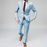 Men's Slim Fit Business Two Piece Suit
