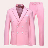 Men's Double Breasted Two Piece Suit
