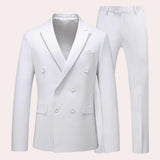 Men's Double Breasted Two Piece Suit