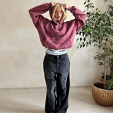 Oversized Back Print Hoodie with Kangaroo Pocket