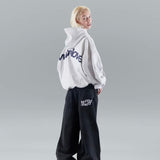 Oversized Back Print Hoodie with Kangaroo Pocket