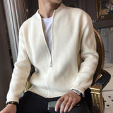 Men's Ribbed Zip Knit Cardigan