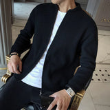 Men's Ribbed Zip Knit Cardigan