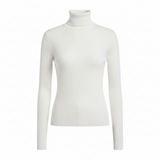 Women's Fitted Ribbed Turtleneck Knit Sweater