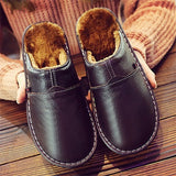 Men's Faux Fur Lined House Slippers