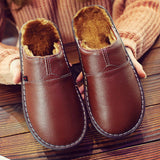 Men's Faux Fur Lined House Slippers