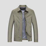 Men's Zip Front Stand Collar Jacket