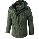 Men's Hooded Sherpa Lined Parka Jacket