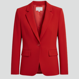 Women's Tailored Single-Button Ponte Knit Blazer