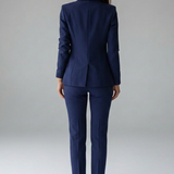 Women's Two-Piece Double-Breasted Tailored Blazer Set