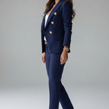 Women's Two-Piece Double-Breasted Tailored Blazer Set