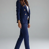 Women's Two-Piece Double-Breasted Tailored Blazer Set