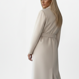 Women's Double-Breasted Belted Long Trench Coat