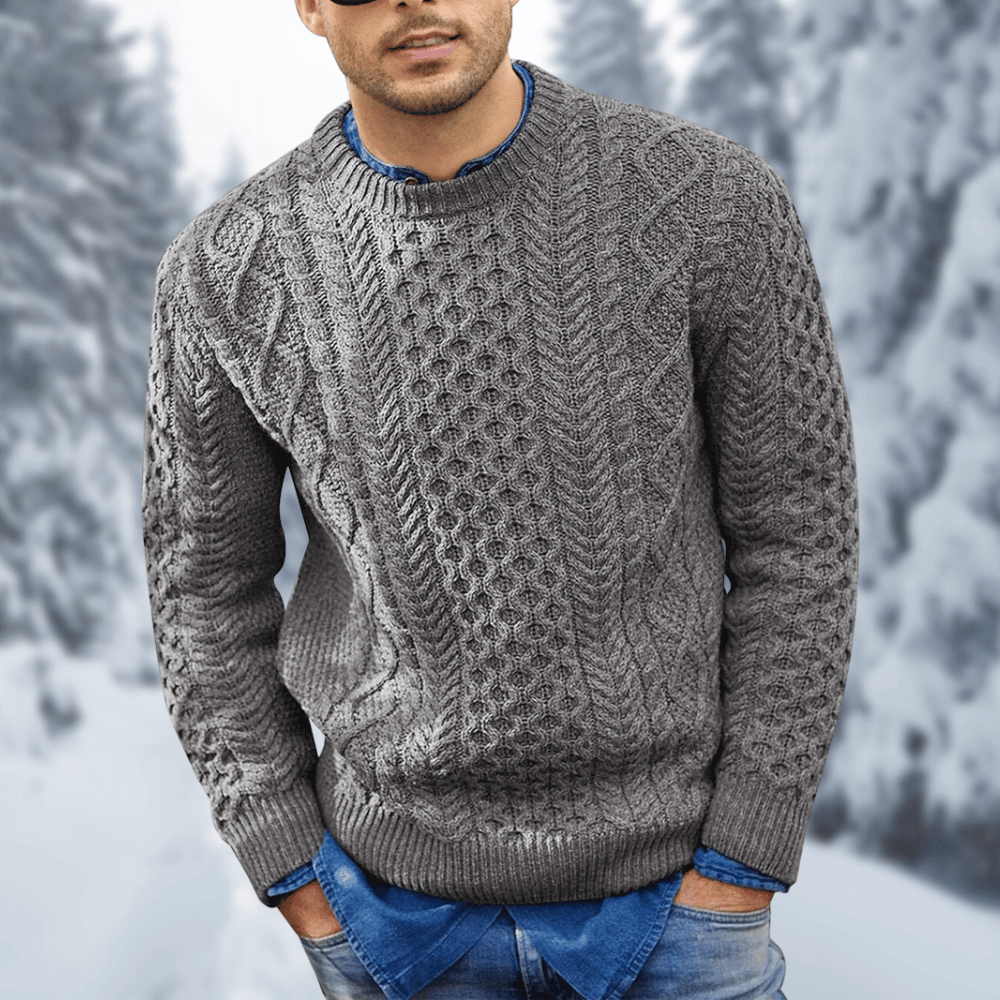 Men's Cable Knit Winter Sweater