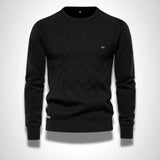 Men's Slim Fit Knitted Crew Neck Sweater
