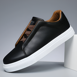 Men's Leather Slip-On Casual Sneakers