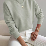 Women's Long Sleeve Turtleneck Knit Sweater