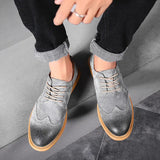 Men's Suede Casual Oxford Shoes