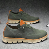 Men's Breathable Knit Walking Sneakers