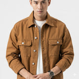 Men's Button Front Utility Jacket