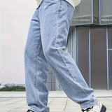 Men's Loose Fit Casual Denim Jeans