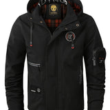 Men's Hooded Utility Zip Jacket