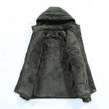 Men's Hooded Sherpa Lined Parka Jacket