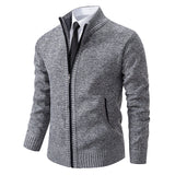 Men's Zip-Up Knit Hoodie