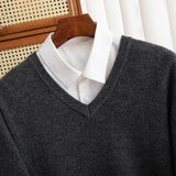 Men's V-Neck Knit Sweater