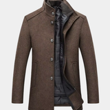 Men's Layered Stand Collar Coat