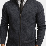 Men's Zip-Up Knit Cardigan